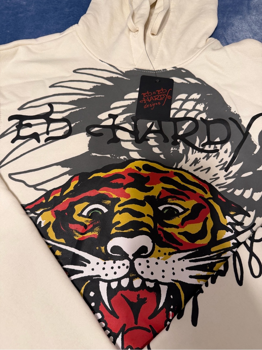 Ed Hardy Men’s Love kills slowly Tiger hoodie